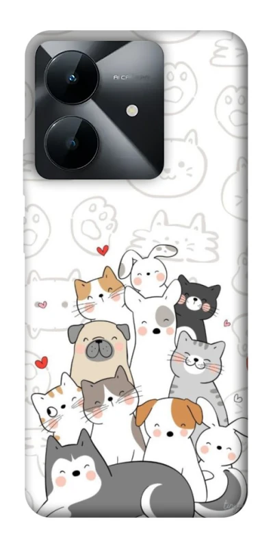 Чохол на Realme Note 60x Funny Pets фото 1 з 1