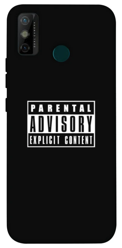 Чохол на TECNO Spark 6 Go Parental Advisory Label фото 1 Чохол на TECNO Spark 6 Go Parental Advisory Label фото 1 з 1