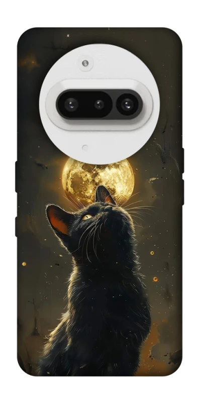 Чехол на Nothing Phone (3a) Кот под луной v2 фото 1 из 1