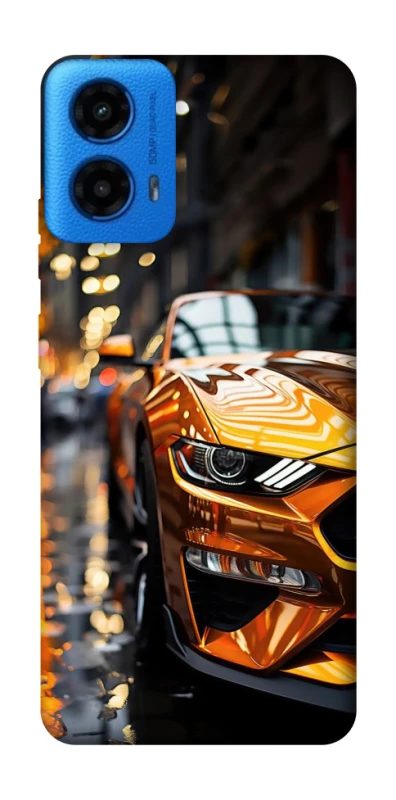 Чохол на Motorola Moto G45 Golden sports car фото 1 з 1