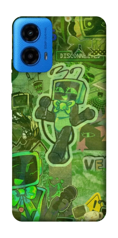 Чохол на Motorola Moto G45 Dandysworld tv green theme фото 1 з 1