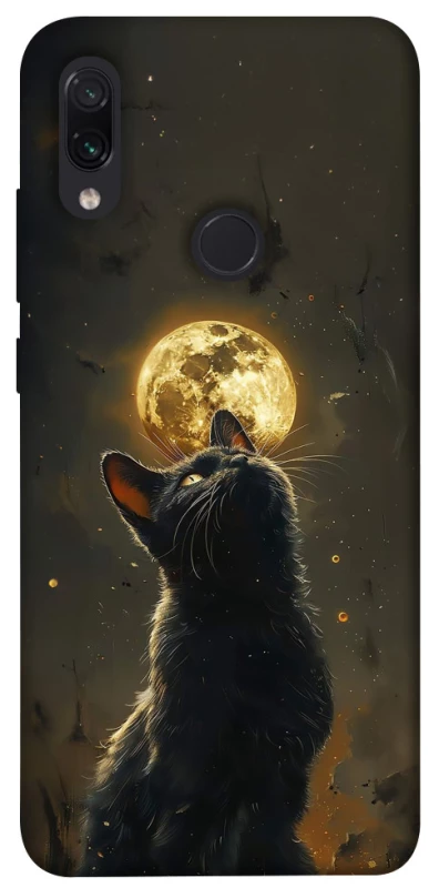 Чохол на Xiaomi Redmi Note 7 / Note 7 Pro / Note 7s Кіт під місяцем v2 фото 1 з 1