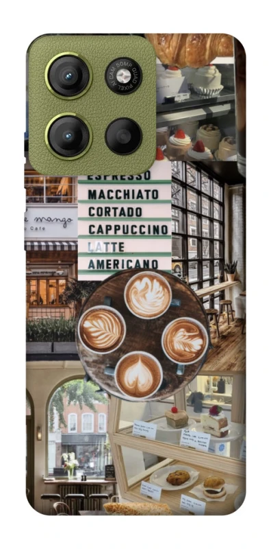Чохол на Motorola Moto G15 4G Coffee collage ver.5 фото 1 з 1