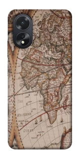 Чехол на Oppo A38 Карта путешествий фото 1 из 1