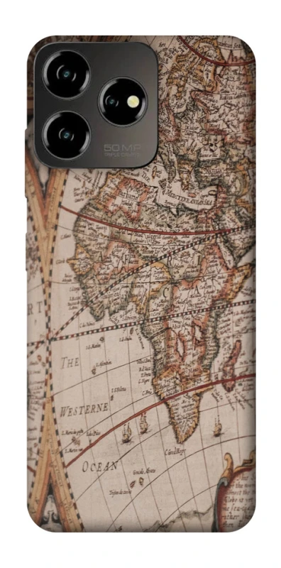 Чехол на ZTE Blade V50 Design 4G Карта путешествий фото 1 из 1