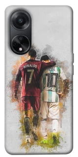 Чехол на Oppo A58 4G Ronaldo и Messi фото 1 из 1