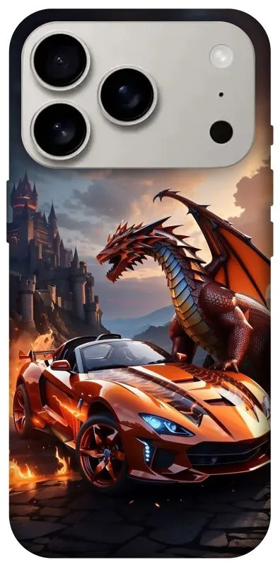 Чехол на Apple iPhone 18 Pro Сar and dragon фото 1 из 2