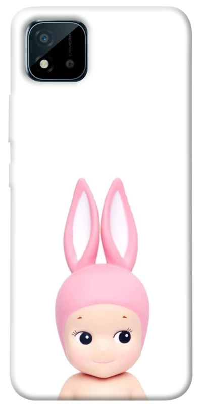 Чехол на Realme C20 Minimal Bunny Peek фото 1 из 1