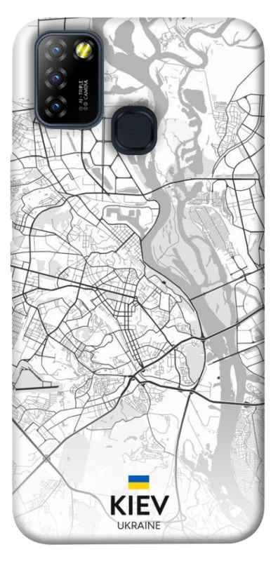 Чохол на Infinix Hot 10 Lite Kiev white map фото 1 з 1