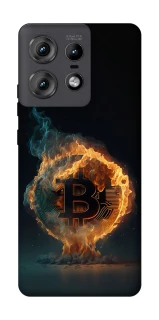 Чохол на Motorola Edge 50 Pro Fire Bitcoin фото 1 з 1