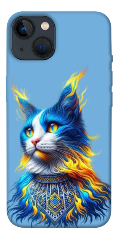 Чехол на Apple iPhone 13 (6.1") Кот патриот фото 1 из 1