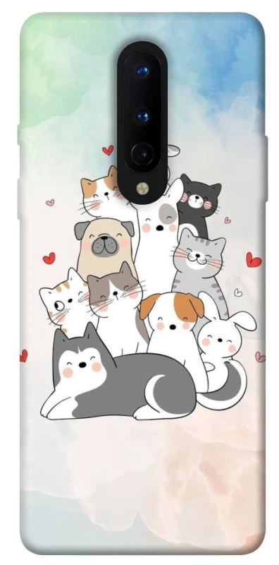 Чохол на OnePlus 8 Funny Pets ver.2 фото 1 з 1