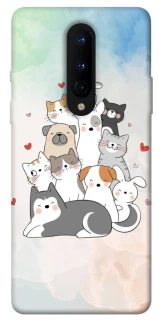 Чохол на OnePlus 8 Funny Pets ver.2 фото 1 з 1
