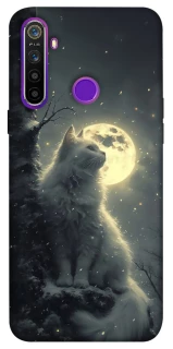 Чехол на Realme 5 Кот под луной фото 1 из 1