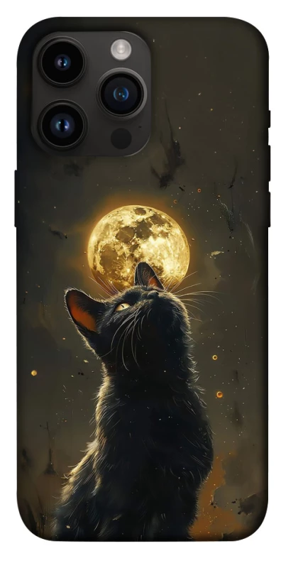 Чехол на Apple iPhone 14 Pro Max (6.7") Кот под луной v2 фото 1 из 1