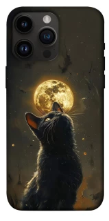 Чехол на Apple iPhone 14 Pro Max (6.7") Кот под луной v2 фото 1 из 1