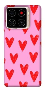 Чехол на ZTE Blade A56 Red hearts 2 фото 1 из 1