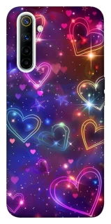 Чохол на Realme 6 Drawn hearts фото 1 з 1