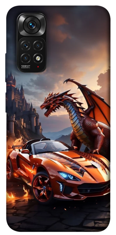 Чохол на Xiaomi Redmi Note 11 (Global) / Note 11S Сar and dragon фото 1 з 1