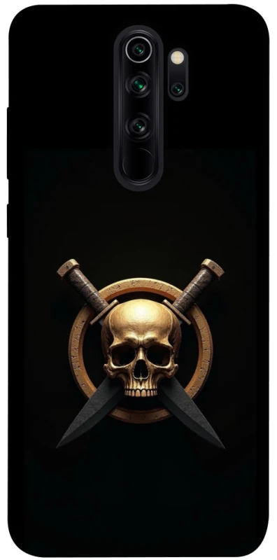 Чохол на Xiaomi Redmi Note 8 Pro Golden Skull фото 1 з 1