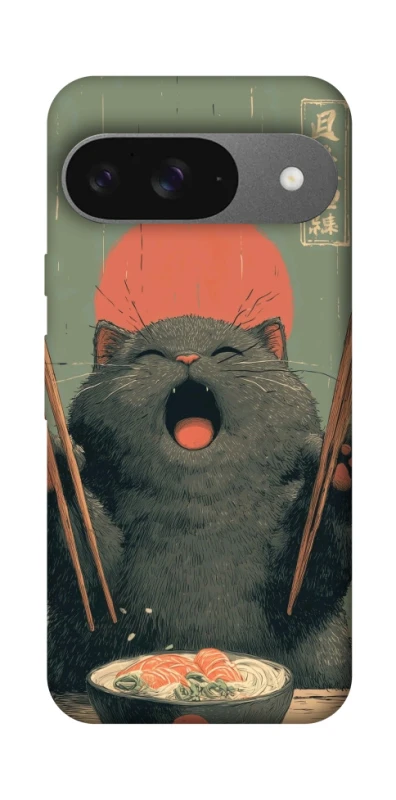 Чехол на Google Pixel 10 Hungry Cat фото 1 из 1