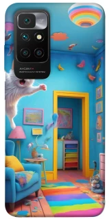 Чохол на Xiaomi Redmi 10 crazy cat фото 1 з 1