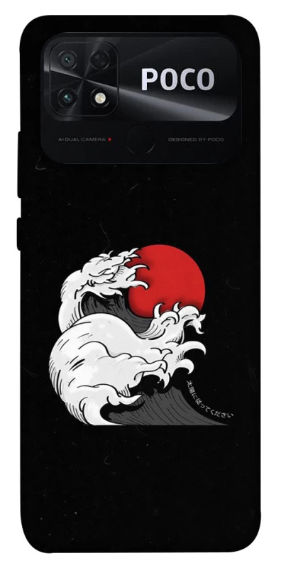 Чехол на Xiaomi Poco C40 Волны Японии v2 фото 1 из 1