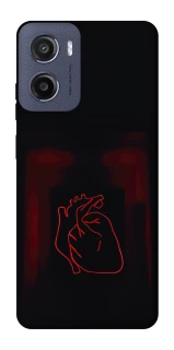 Чехол на Motorola Moto G05 Красное сердце фото 1 из 1