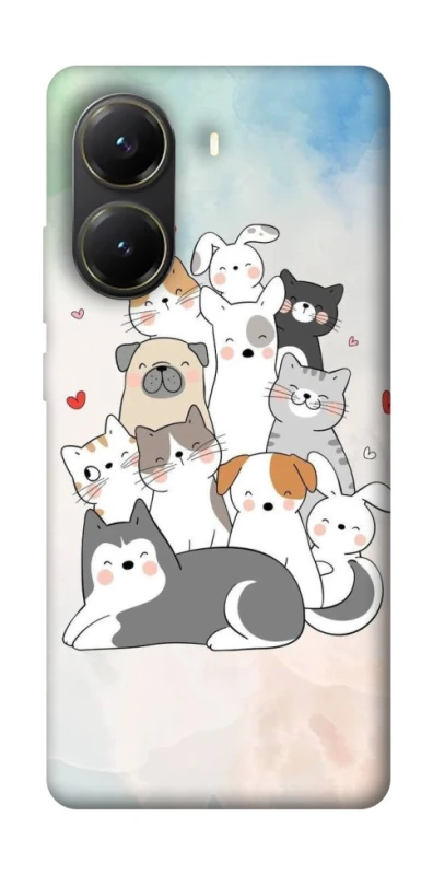 Чохол на Xiaomi Poco X6 Pro Funny Pets ver.2 фото 1 з 1