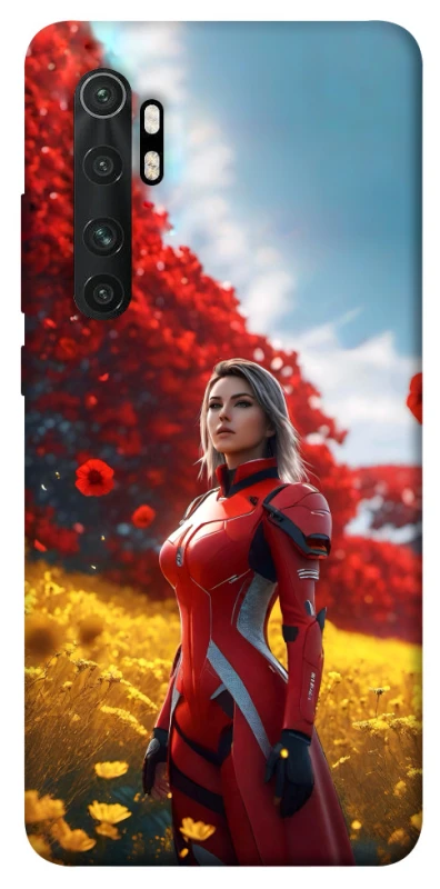 Чехол на Xiaomi Mi Note 10 Lite Cyber space girl ver.5 фото 1 из 1
