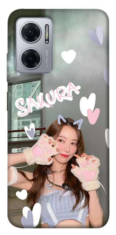 Чехол на Xiaomi Redmi Note 11E Sakura - LE SSERAFIM фото 1 из 1