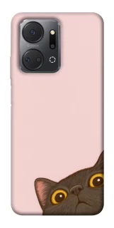 Чехол на Huawei Honor X7a Peeping cat фото 1 из 1