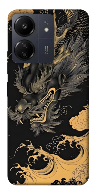 Чохол на Xiaomi Redmi 13C gold dragon фото 1 з 1