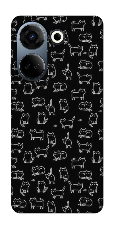 Чохол на TECNO Camon 20 Pro (CK7n) Black Cats фото 1 Чохол на TECNO Camon 20 Pro (CK7n) Black Cats фото 1 з 1