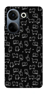 Чохол на TECNO Camon 20 Pro (CK7n) Black Cats фото 1 Чохол на TECNO Camon 20 Pro (CK7n) Black Cats фото 1 з 1
