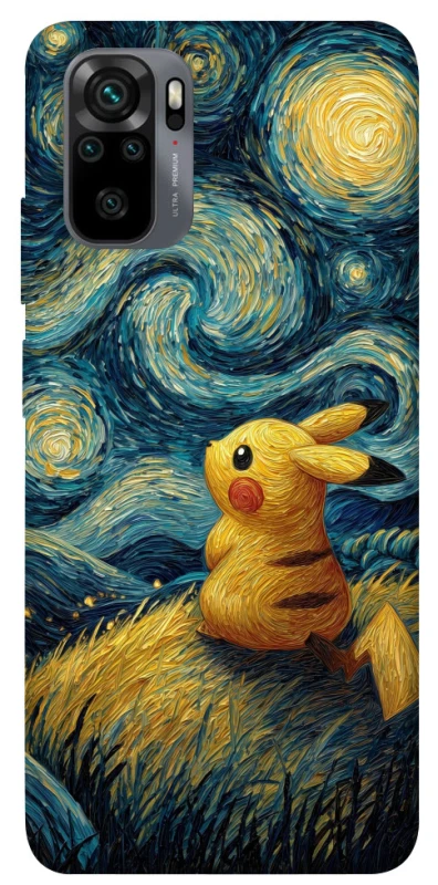 Чохол на Xiaomi Poco M5s Pikachu and Van Gogh фото 1 з 1