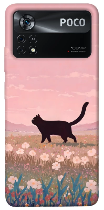 Чохол на Xiaomi Poco X4 Pro 5G cat on a field фото 1 з 1