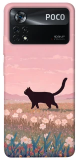 Чехол на Xiaomi Poco X4 Pro 5G cat on a field фото 1 из 1