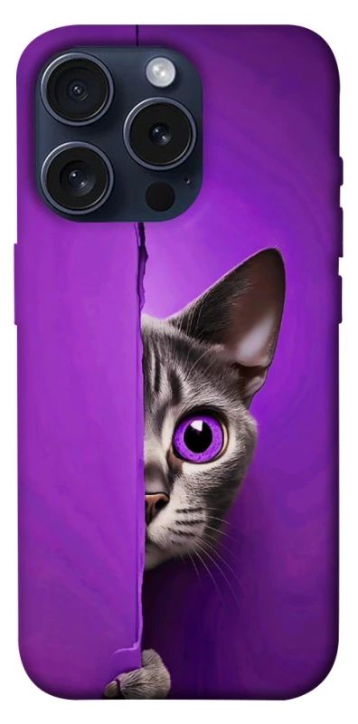Чохол на Apple iPhone 15 Pro (6.1") Кіт-підглядач фото 1 з 1
