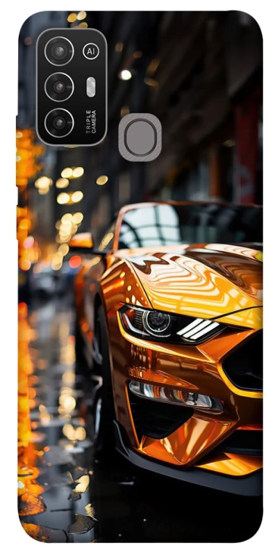 Чохол на ZTE Blade A52 Golden sports car фото 1 з 1