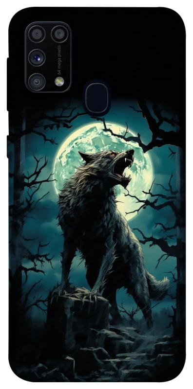 Чохол на Samsung Galaxy M31 Вовк під місяцем фото 1 з 1