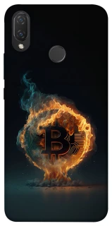 Чохол на Huawei P Smart+ (nova 3i) Fire Bitcoin фото 1 з 1