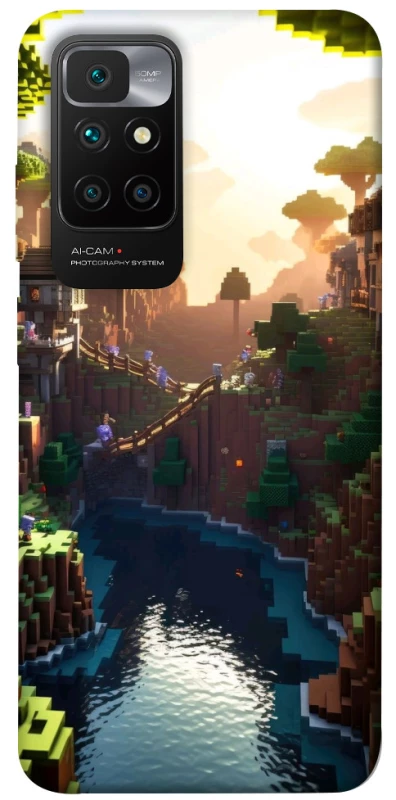 Чехол на Xiaomi Redmi 10 Minecraft sunset фото 1 из 1