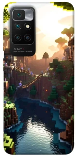 Чехол на Xiaomi Redmi 10 Minecraft sunset фото 1 из 1