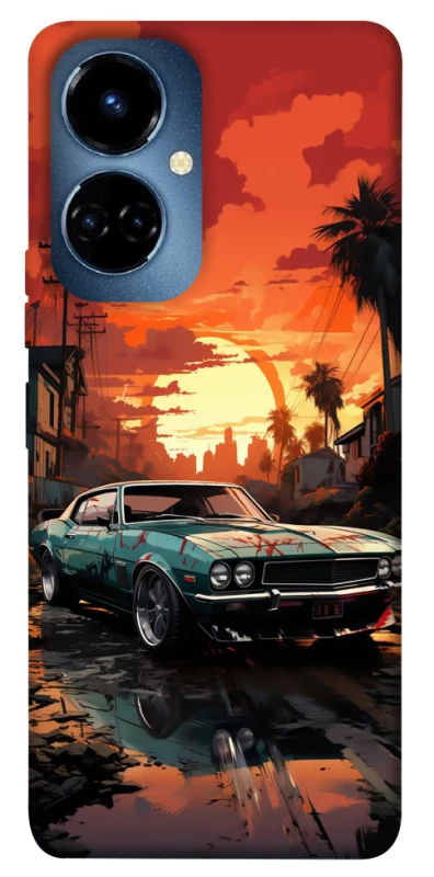 Чохол на TECNO Camon 19 Pro Car at sunset фото 1 з 1