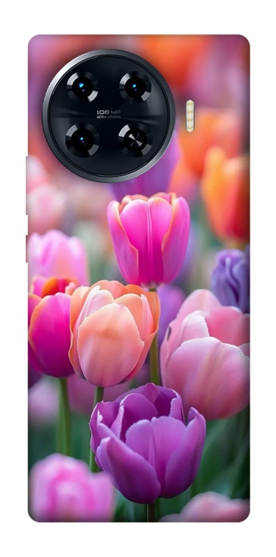 Чохол на TECNO Spark 20 Pro+ Тюльпанове поле фото 1 з 1