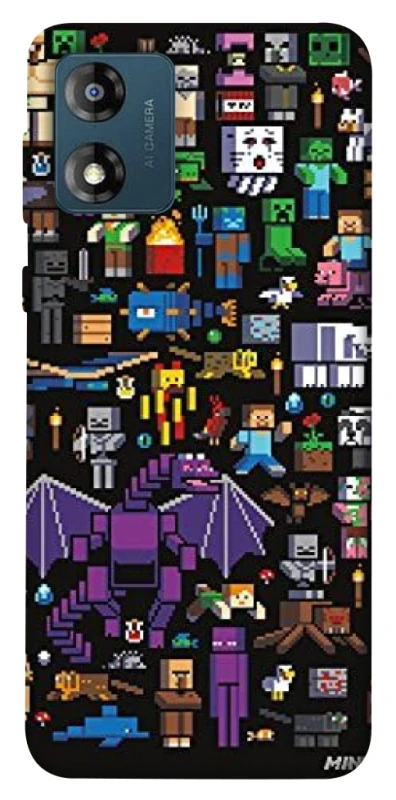 Чехол на Motorola Moto E13 Minecraft v5 фото 1 из 1
