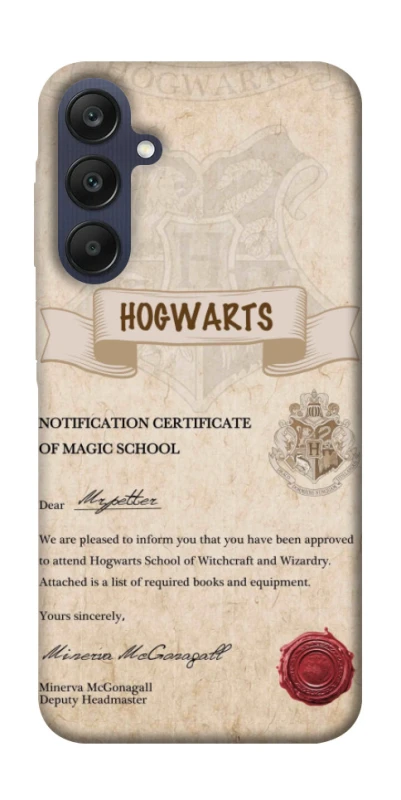 Чехол на Samsung Galaxy A25 5G The Hogwarts acceptance letter фото 1 из 1
