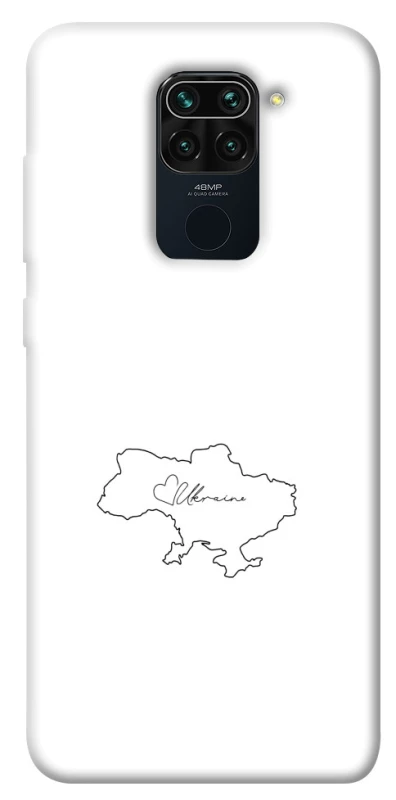 Чехол на Xiaomi Redmi Note 9 / Redmi 10X Ukraine map фото 1 из 1
