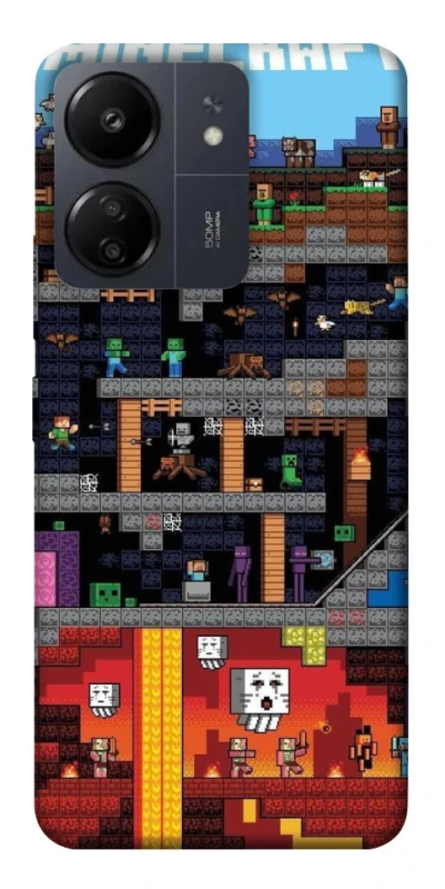 Чохол на Xiaomi Poco C65 Minecraft фото 1 з 1